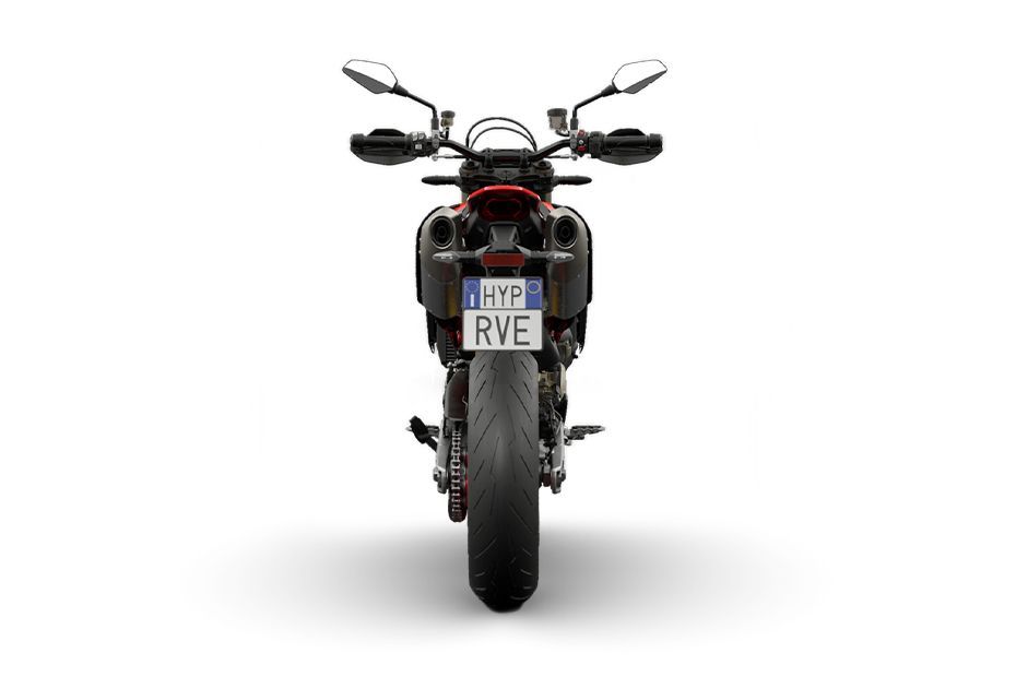 Rear View of Hypermotard 698 Mono