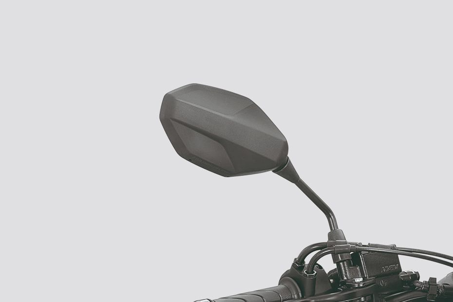 Rear View Mirror(Front View) of Model_