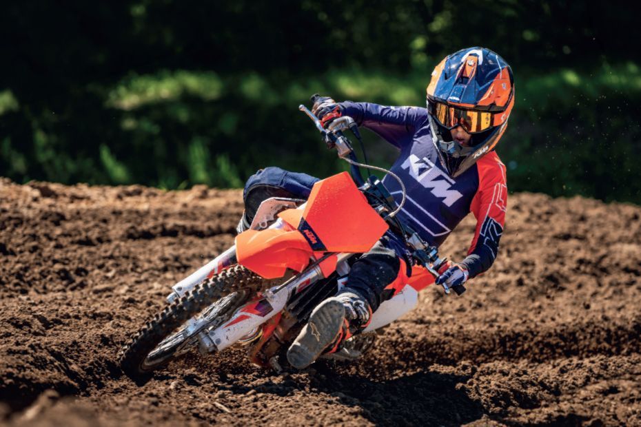 Riding: Front View of 65 SX