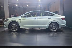 Side Profile View (Left) Image of Slavia Facelift