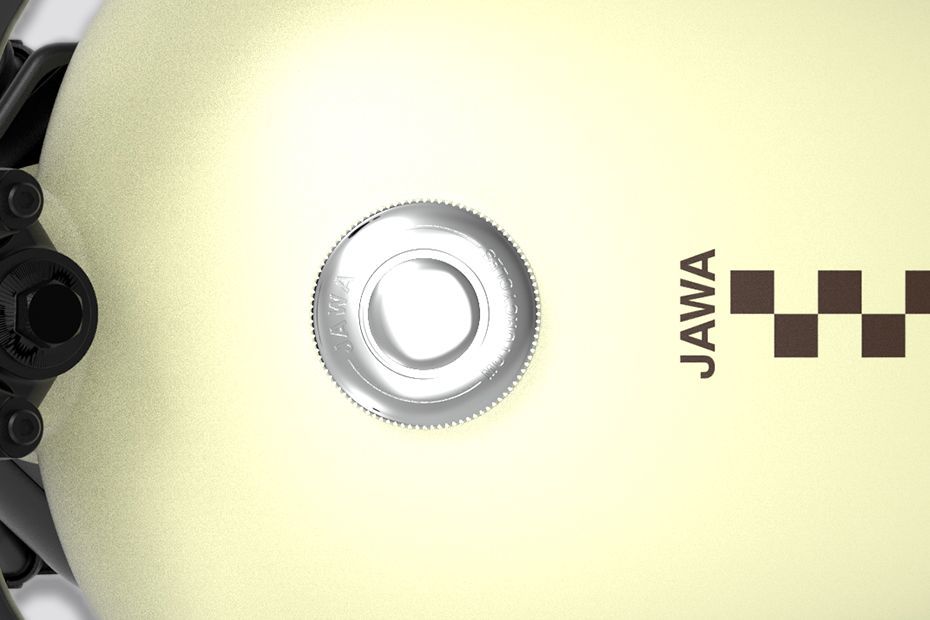 Closed Fuel Lid of Model_