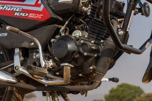 Exhaust Header of Shine 100 DX