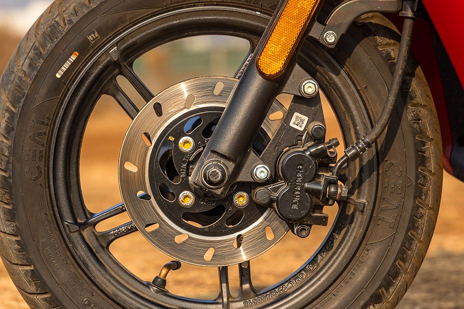 Front Brake View of Destini 110