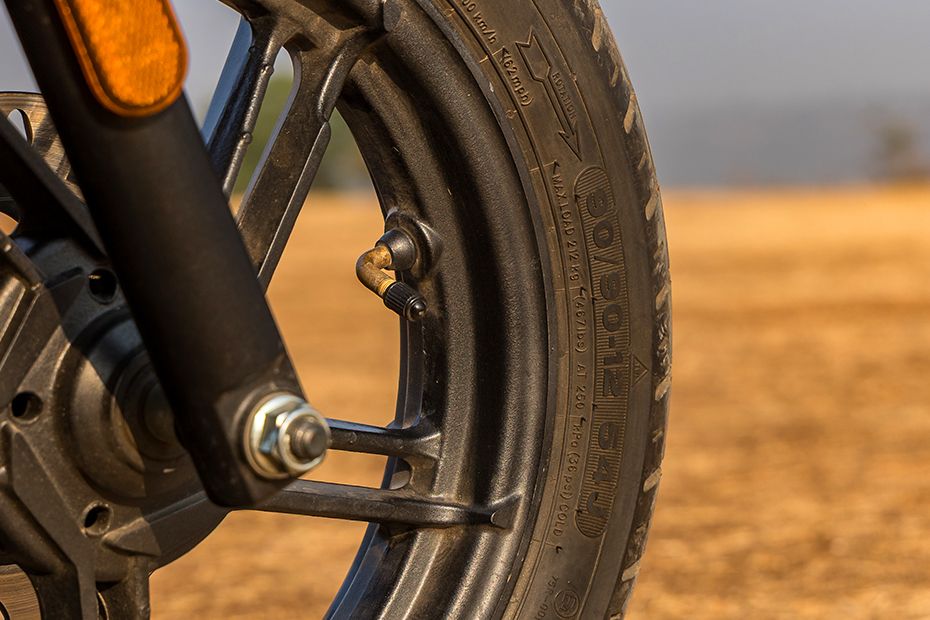 Front Tyre View of Destini 110