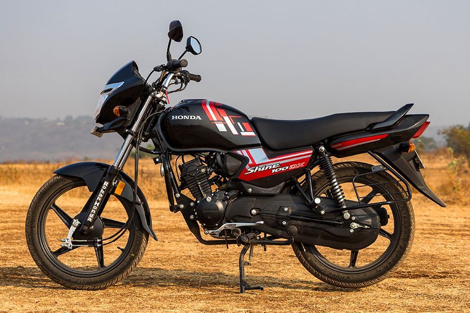 Left Side View of Shine 100 DX