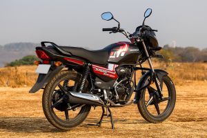 Rear Right View of Shine 100 DX