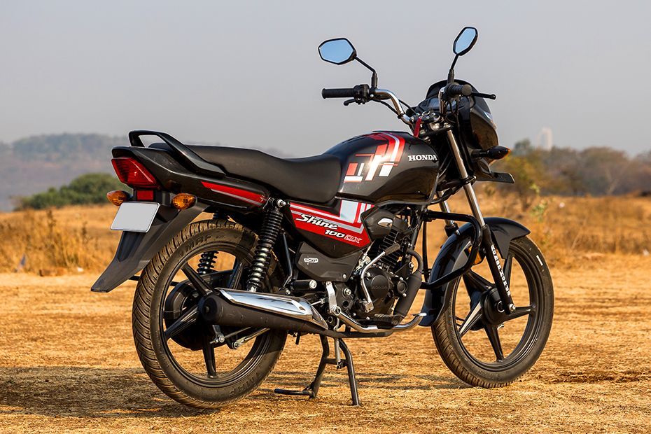 Rear Right View of Shine 100 DX