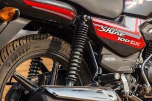 Rear Suspension View of Shine 100 DX