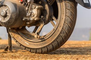 Rear Tyre View of Destini 110