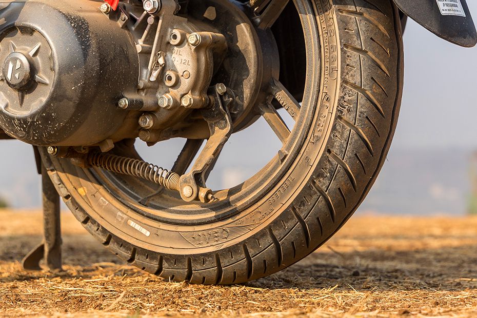 Rear Tyre View of Destini 110