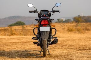 Rear View of Shine 100 DX