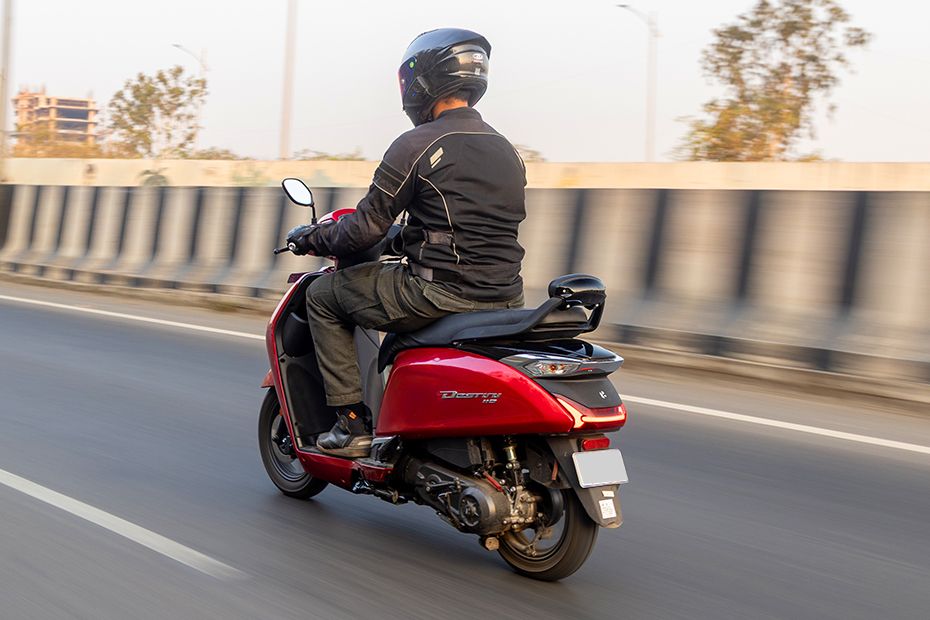 Riding: Rear Left 3/4 View of Destini 110