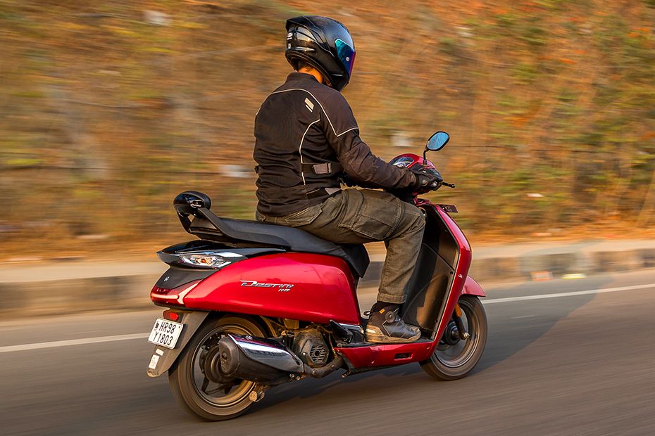 Riding: Rear Right 3/4 View of Destini 110