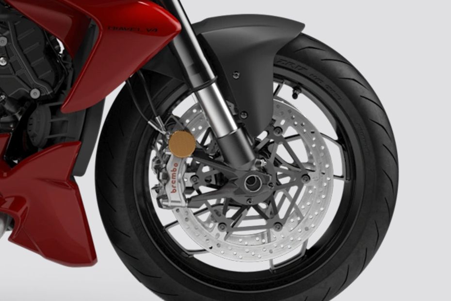 Front Brake View of Diavel V4
