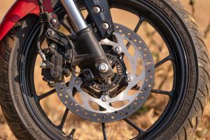 Front Brake View of XSR 155