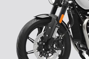 Front Suspension View of Speed Twin 900