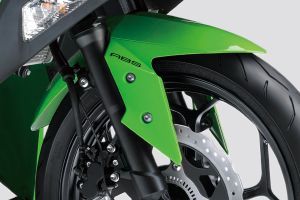 Front Suspension View of Ninja 300