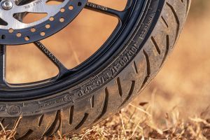 Front Tyre View of XSR 155