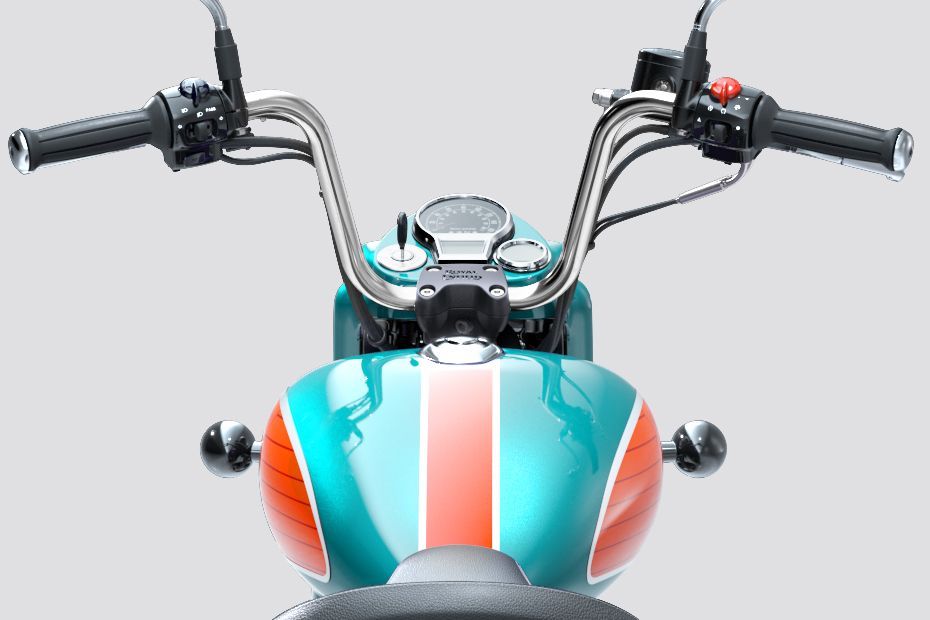 Handle Bar View of Goan Classic 350