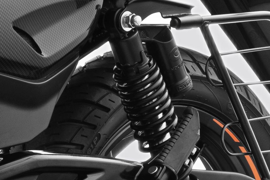 Rear Suspension View of Pulsar 150
