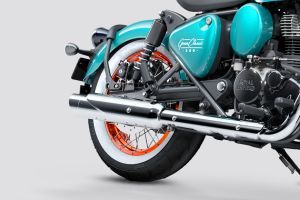 Rear Tyre View of Goan Classic 350