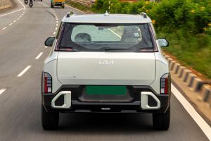 Driving: Rear View Image of Syros EV