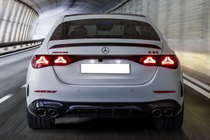 Driving: Rear View Image of AMG E 53