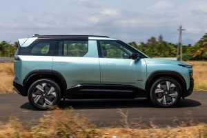 Driving: Side Profile (Right) View Image of Sierra EV