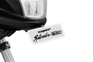 Front Number Plate of Super Splendor XTEC