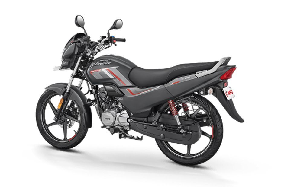 Rear Left Three Quarter View of Super Splendor XTEC