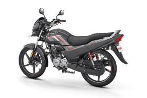 Rear Right Three Quarter View of Super Splendor XTEC
