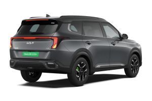 Rear Right Three Quarter View Image of Carens Clavis EV