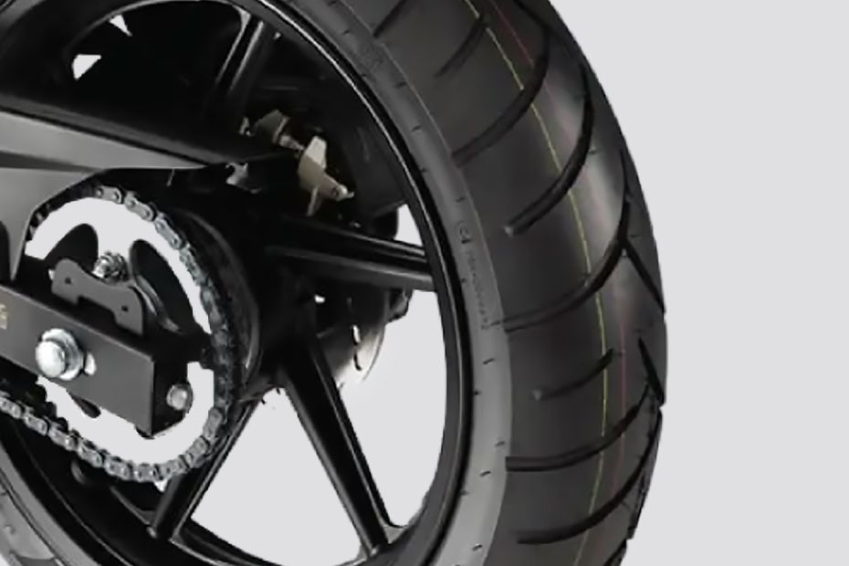 Rear Tyre of Apache RTR 200 4V