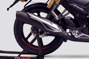 Rear Tyre of Apache RTR 180