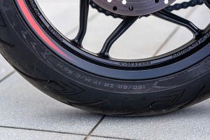 Rear Tyre of Pulsar NS400Z