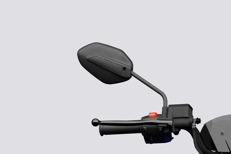 Rear View Mirror(Front View) of Model_