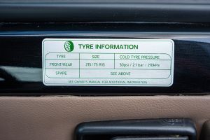 Tyre Pressure Information Image of Bolero