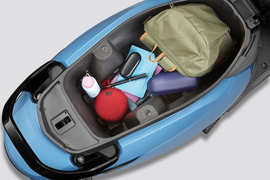 Under seat storage of QC1