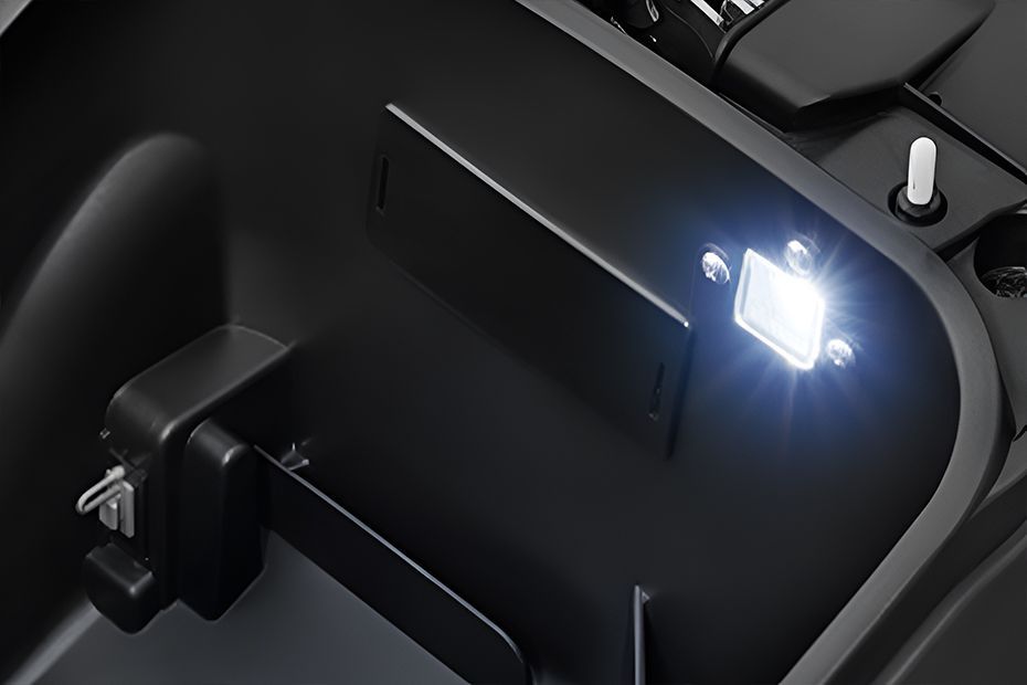 Under seat storage of Destini Prime