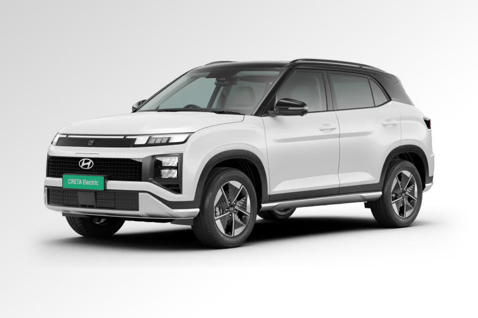 Hyundai Creta Electric Atlas-White-with-Abyss-Black-Roof colour