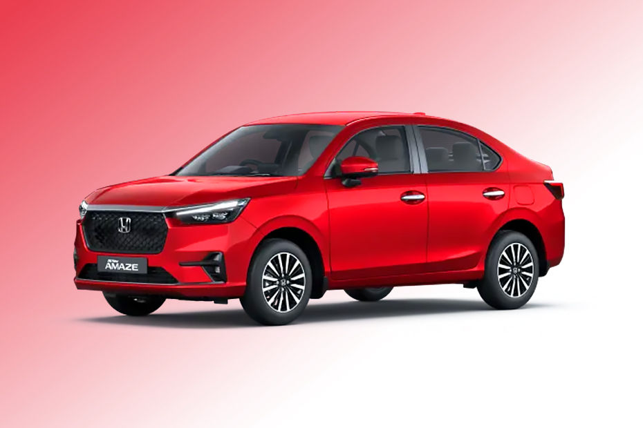 Honda Amaze Radiant-Red-Metallic colour