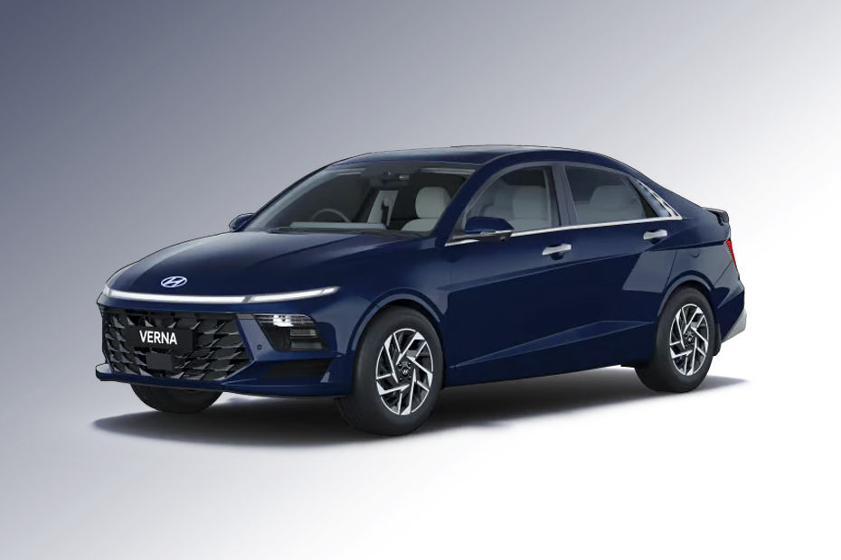 Hyundai Verna classy-blue colour