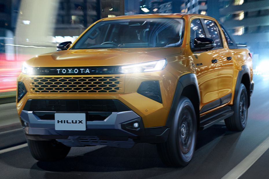 Driving: Front Left Quarter View Image of Hilux 2026