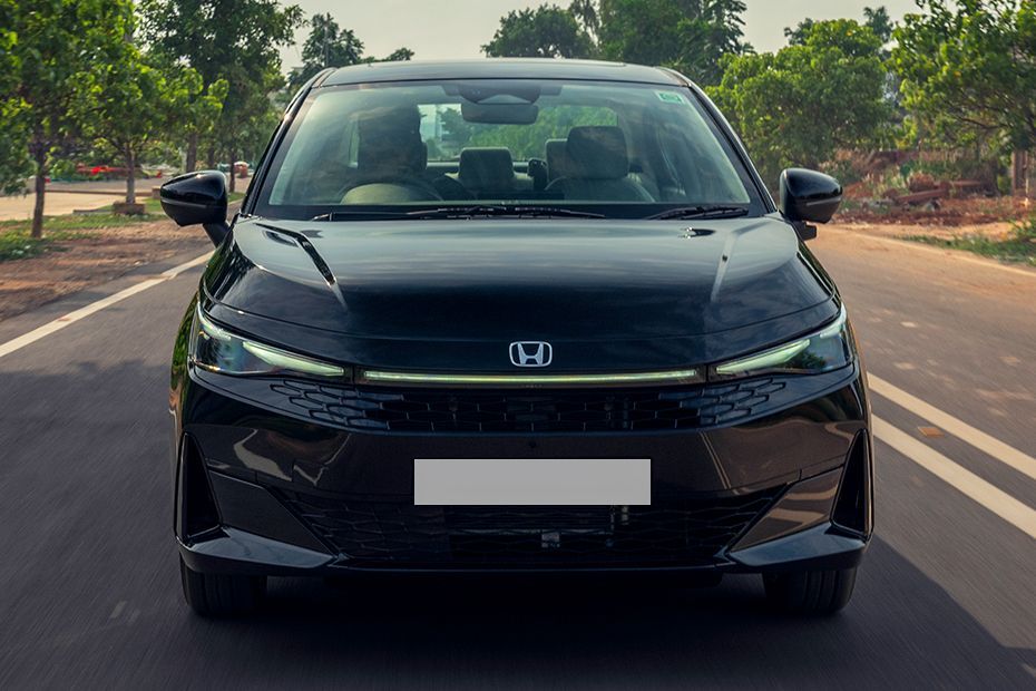 Driving: Front View Image of City