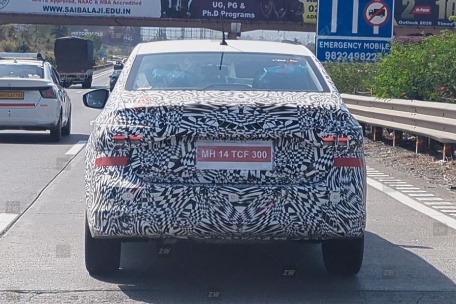 Driving: Rear View Image of Virtus Facelift