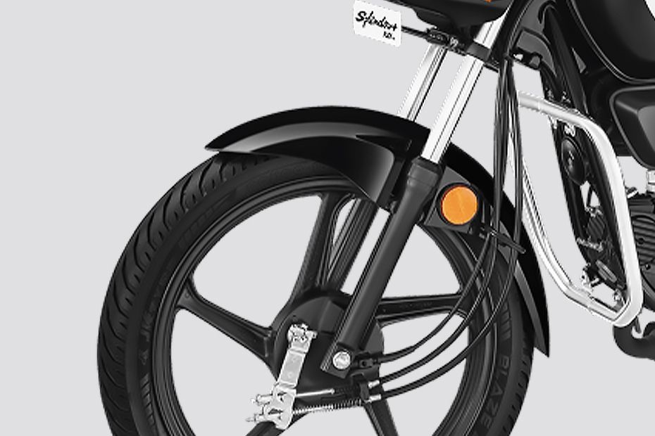 Front Mudguard & Suspension of Splendor Plus Flex Fuel
