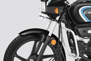 Front Suspension of Splendor Plus Flex Fuel