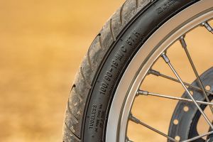 Front Tyre of Bullet 650