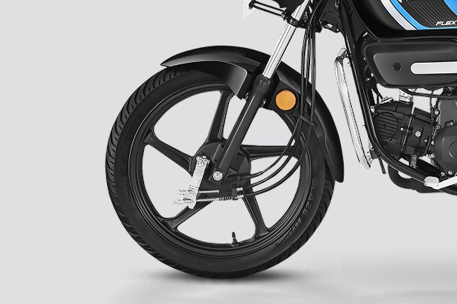 Front Wheel of Splendor Plus Flex Fuel