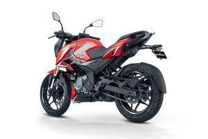 Rear Left Three Quarter View of Pulsar N250